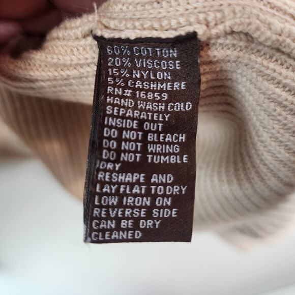 J. McLaughlin Waterfall Cardigan M Open Front Sweater Cream Ribbed Knit - Picture 5 of 8